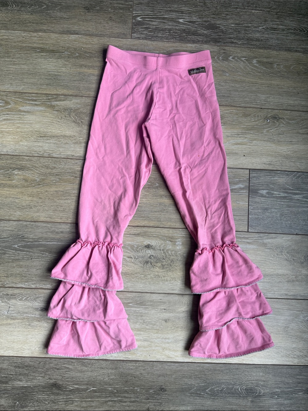 Matilda Jane Pink Tiered Ruffle Leggings